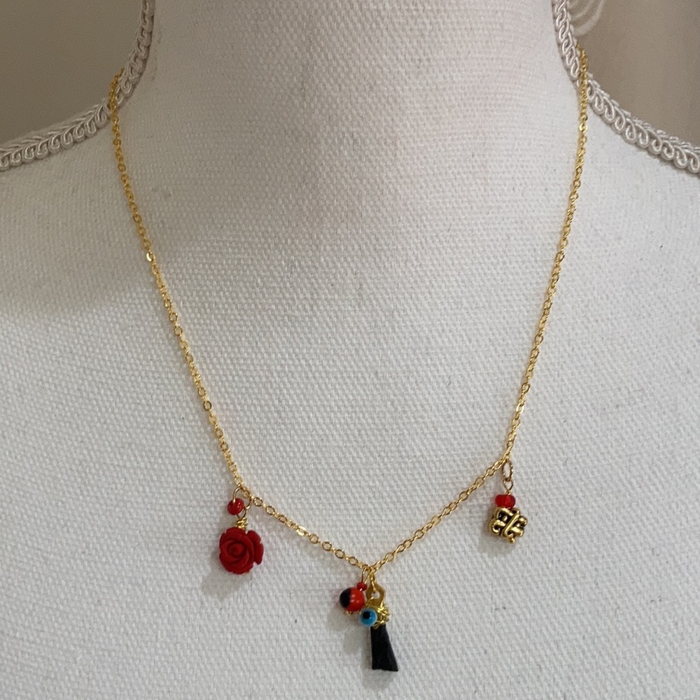 Genuine Azabache Jet figa  protection  Necklace